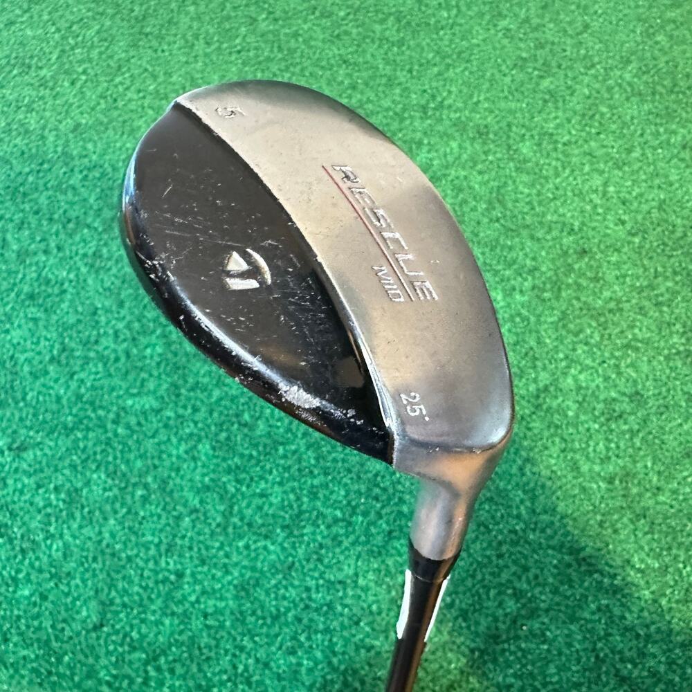 TaylorMade Rescue Mid 5 Hybrid 25° L Flex Shaft Club 38.25" Some Wear Grip OK